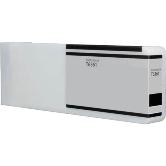 Cartucho de tinta Epson T636100 Photo Black de 700 ml, original y pigmentado, ideal para impresoras gráficas de gran formato y trabajos de alta precisión.